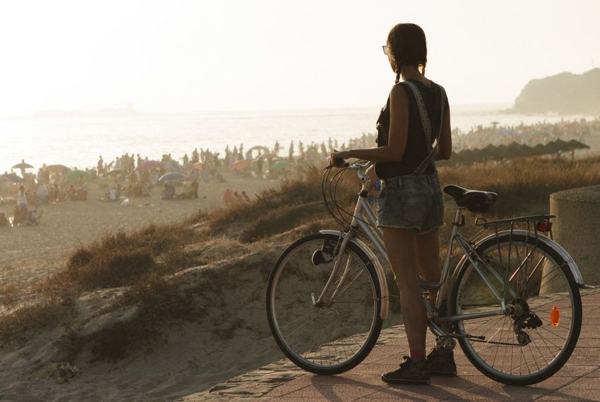 la barrosa en bicicleta