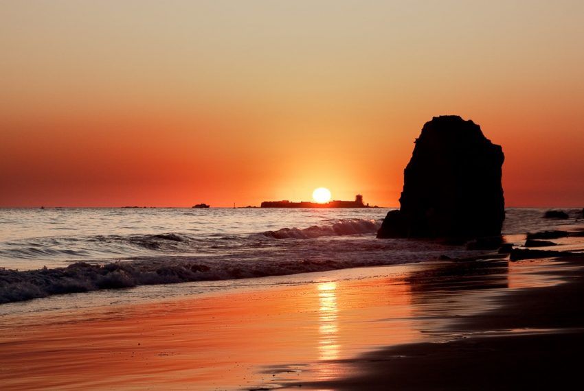 Puesta de sol de la barrosa